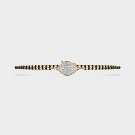 Stylish Evil Eye Diamond Beaded Bracelet