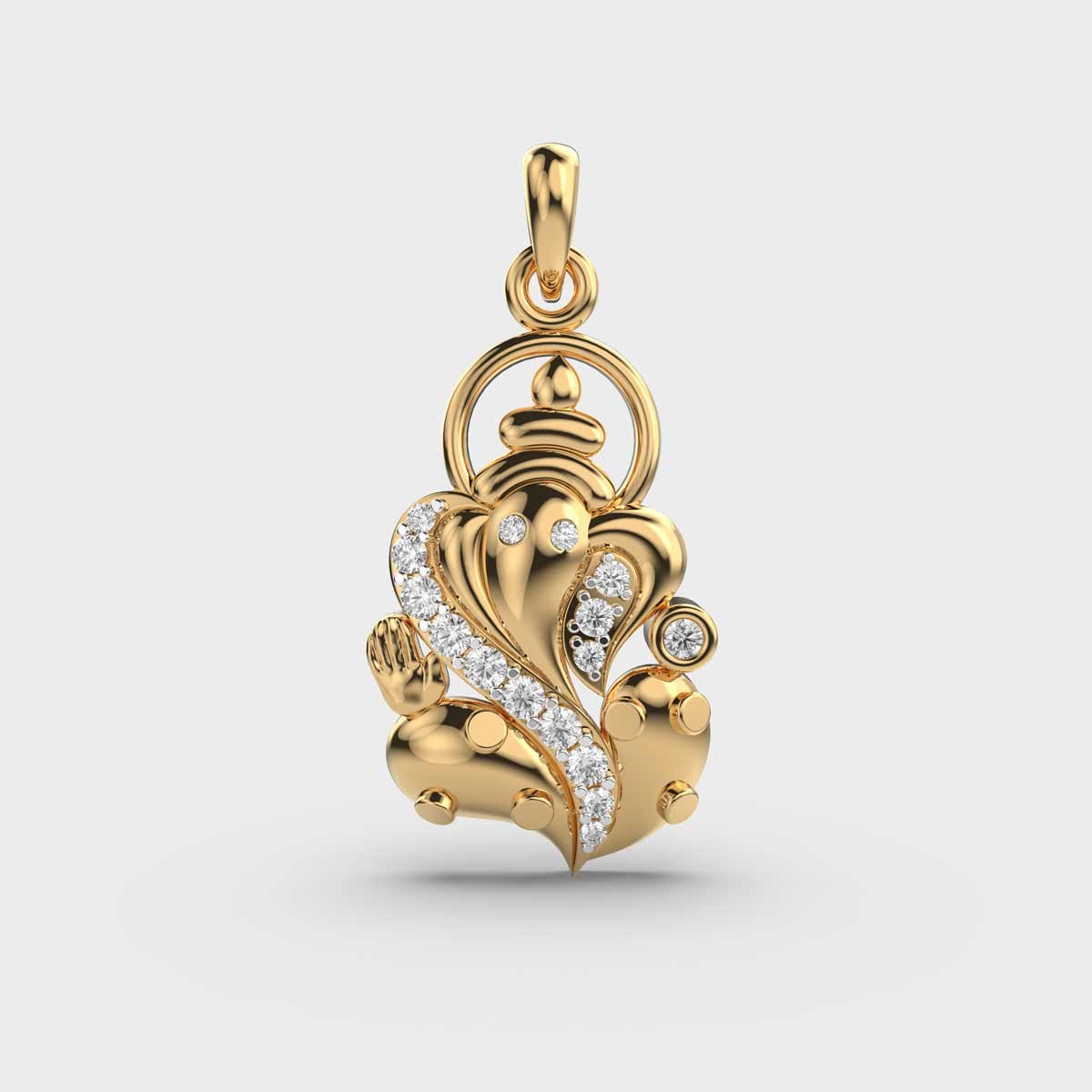 Ganesha Aurumglow Diamond Pendant