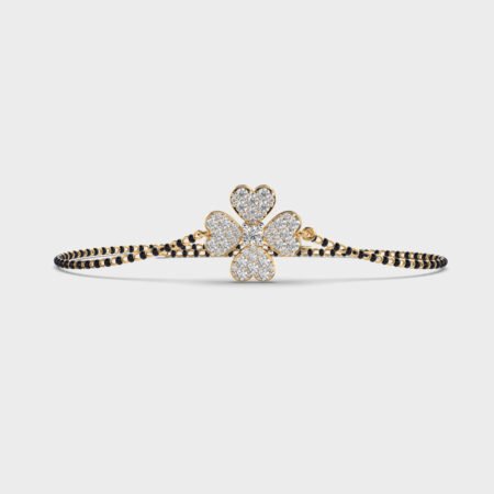 Four-Leaf Clover Mangalsutra Bracelet